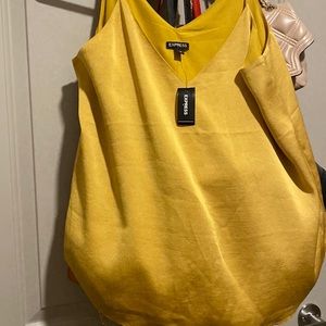 Express yellow lime blouse